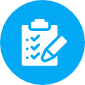 lista de verificación de icono
